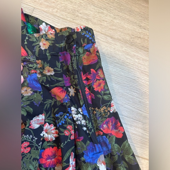 Abercrombie & Fitch Vintage Maxi Y2K Skirt Womens Floral Print Pleated 10 - Picture 5 of 10